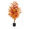 4ft. Orange Autumn Ficus Artificial Fall Tree